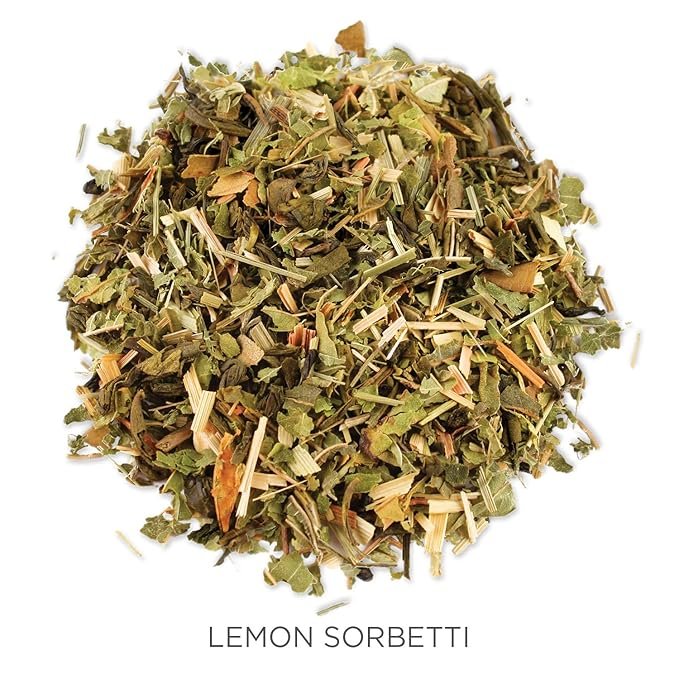 2 Tea Forte Lemon Sorbetti Organic Green Tea, Loose Tea Canister Makes 35-50 Cups, 1.76 Ounces
