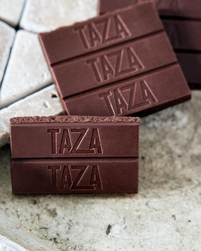 4 Taza Chocolate Organic Amaze Bar 87% Stone Ground, Seriously Dark, 2.5 Ounce (10 Count), Vegan