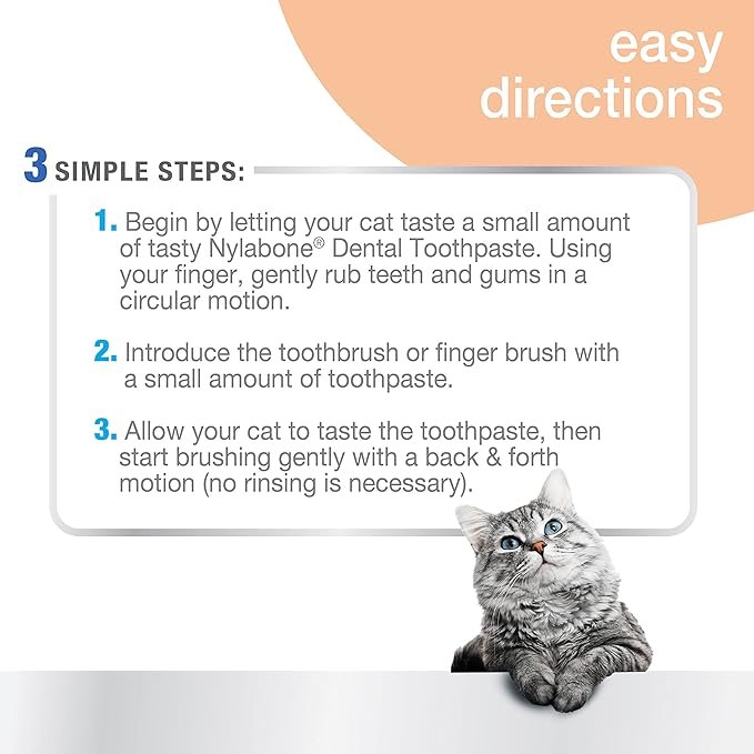 1 Nylabone Advanced Oral Care Cat Dental Kit Original (3 Count)