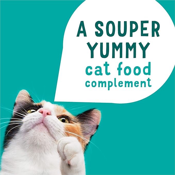 3 Purina Friskies Natural, Grain Free Senior Broth Wet Cat Food Lickable Cat Treats, Lil' Soups Skipjack Tuna - (Pack of 8) 1.2 oz. Tubs