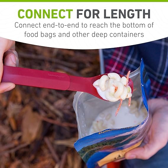 1 humangear GoBites Duo | Compact Eating Tool | Gray, Multipurpose Spork