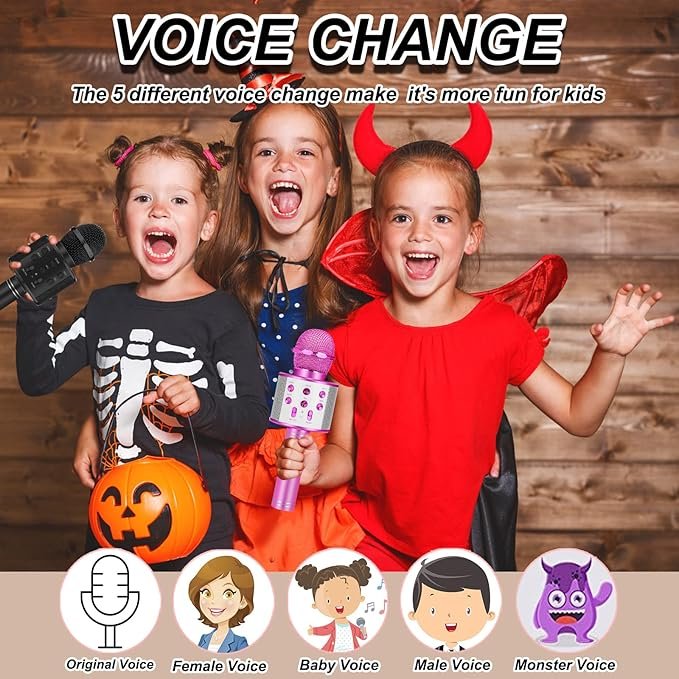 4 Gifts for Girls Ages 3-16, Kids Karaoke Microphone for Ages 4-12, Top Birthday Presents for Kids and Teens Ages 5-11.