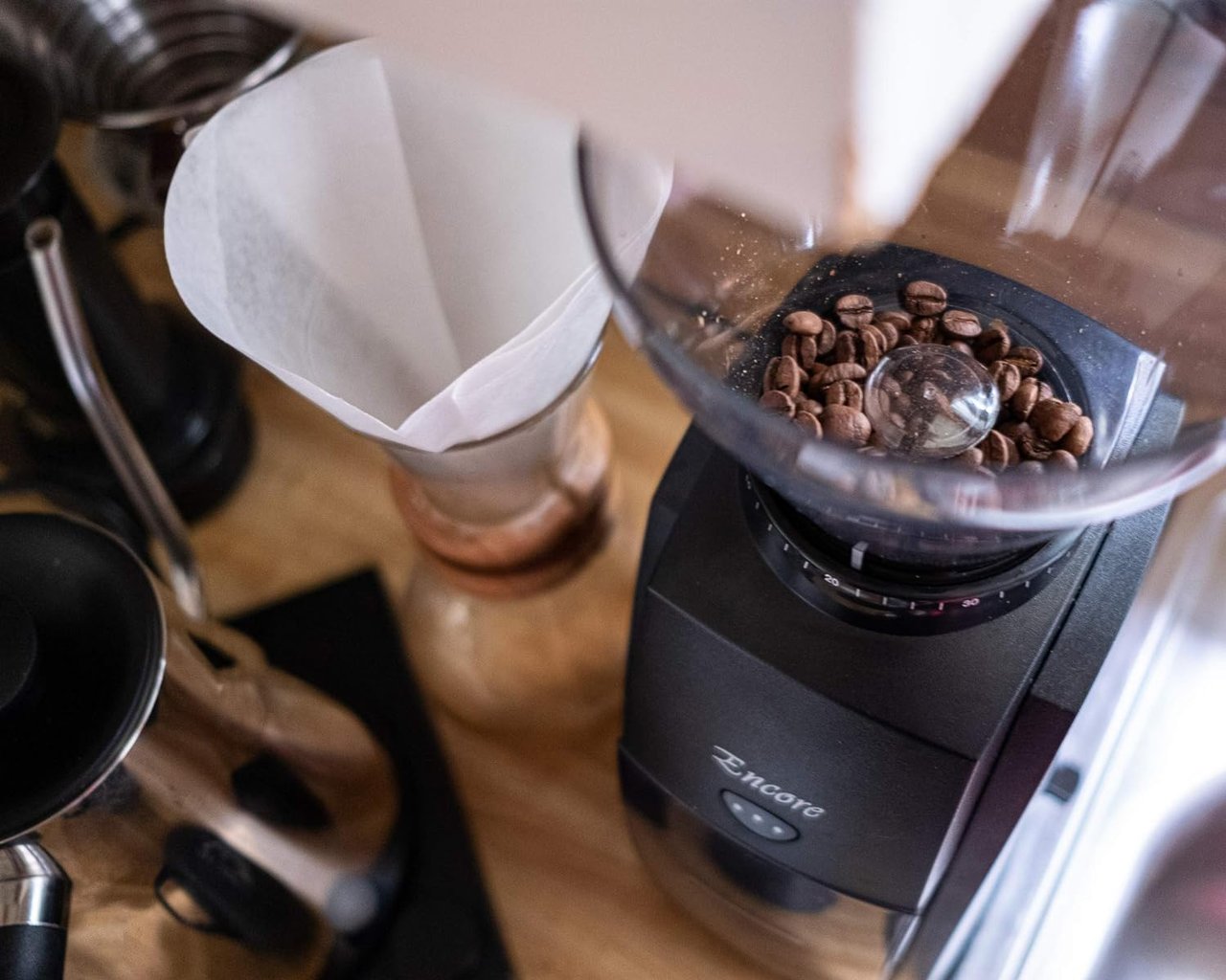 7 Black Baratza Encore Conical Burr Coffee Grinder