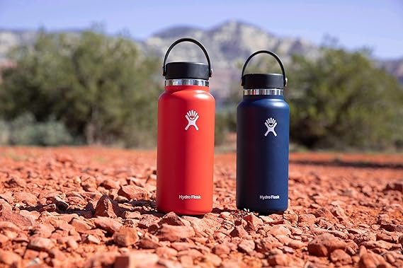 2 Hydro Flask Wide Mouth Bottle with Flex Cap