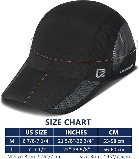 3 GADIEMKENSD Quick Dry Run Hat Cooling Breathable Mesh