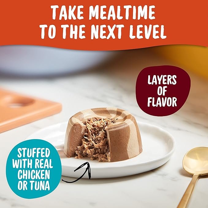 3 Meow Mix Tasty Layers Swirled Paté Wet Cat Food Variety Pack, 2.75 Oz - 12 Count (Pack of 4)