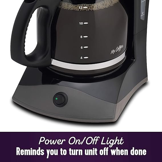4 Midnight Black Pause and Pour Coffee Master, 12-Cup Capacity Coffee Maker