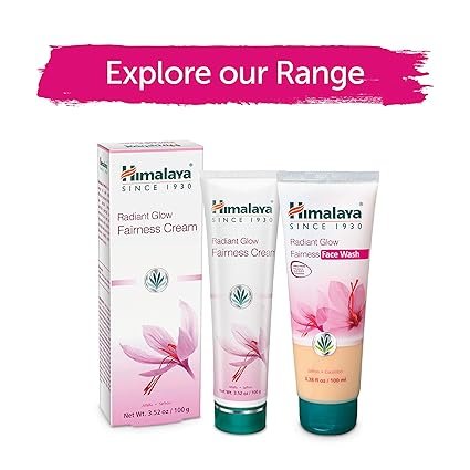 4 Himalaya Radiant Glow Fairness Face Wash for Clear, Glowing Skin, and Pore Minimizer for Even Skin Tone 3.38 oz