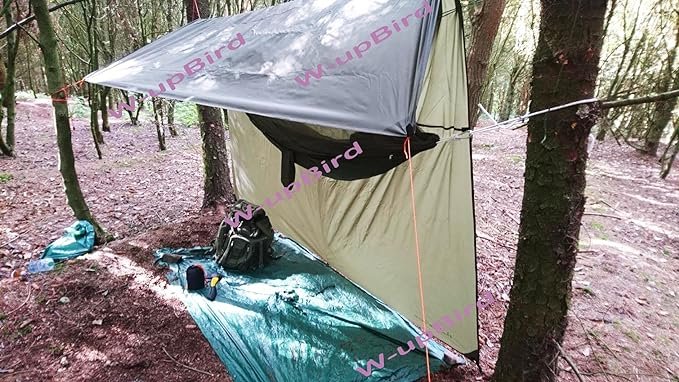 4 10 x 10 FT Lightweight Waterproof RipStop Rain Fly Hammock Tarp Cover Tent Shelter for Camping Outdoor Travel