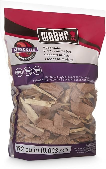 1 Weber Available Stephen Products 17149 Mesquite Wood Chips, 192 cu. in. (0.003 c, m