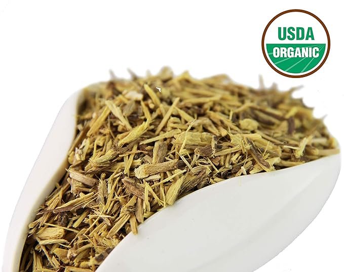 2 Licorice Root Tea 1LB (16Oz) 100% CERTIFIED Organic Licorice Root Cut and Sifted (Glycyrrhiza glabra), in 1 lbs. Bulk Resealable Kraft BPA free Bags from U.S. Wellness Naturals