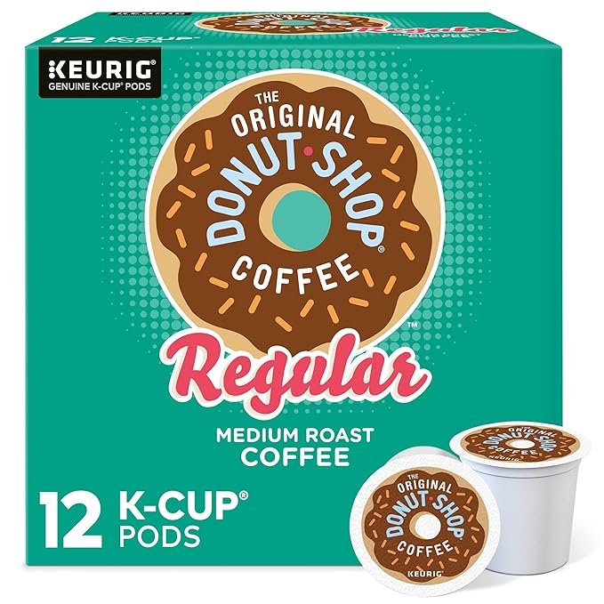 1 12 Count of The Original Donut Shop Regular Keurig Single-Serve K-Cup Pods, Medium Roast Coffee