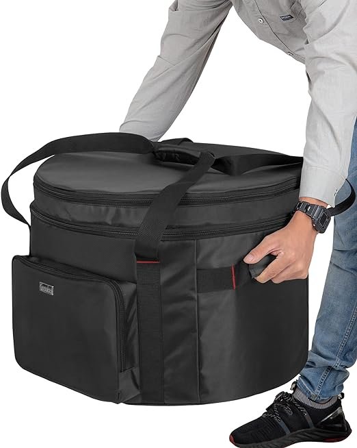 2 Black Carry Bag for Outland Firebowl 893 870 823 Propane Gas Fire Pit, Ideal for RV Travel & Camping, Patented Double-layer Design