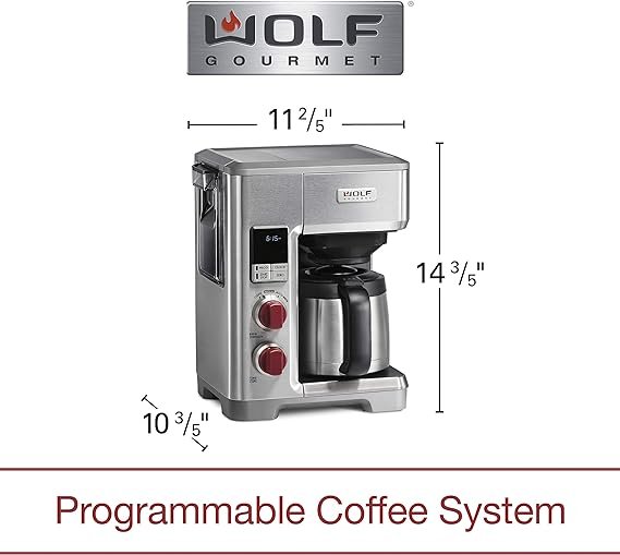 4 WGS100S: Stainless Steel Programmable Coffee Maker