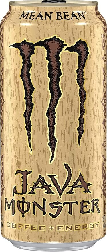 1 Java Monster Mean Bean, Coffee + Energy Beverage, 15 Fl Oz (Pack of 12)