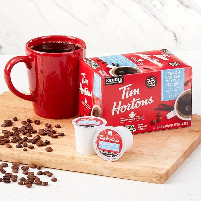 3 12ct Tim Hortons French Vanilla Coffee K-Cup Pods for Keurig Brewers