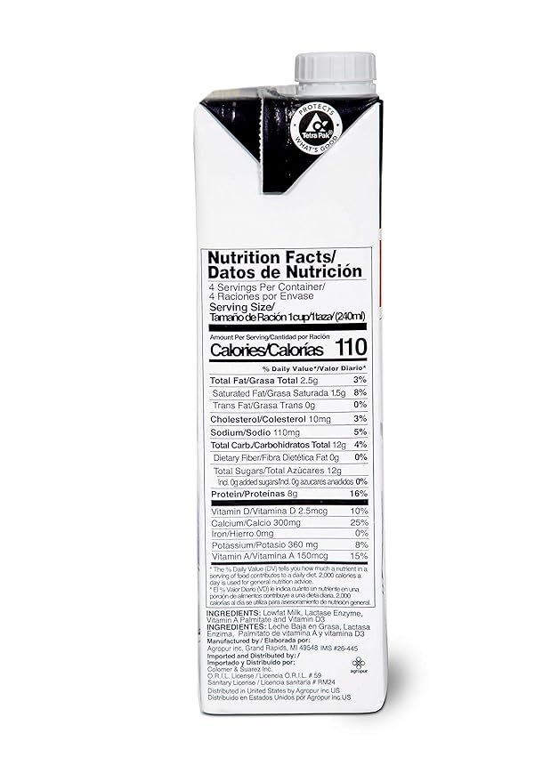 1 Natrel | 1% Lactose Free Milk | Gluten-Free | Kosher | Non-GMO | Long-lasting Freshness | U.S. Made, 32 Fl Oz (Pack of 12)