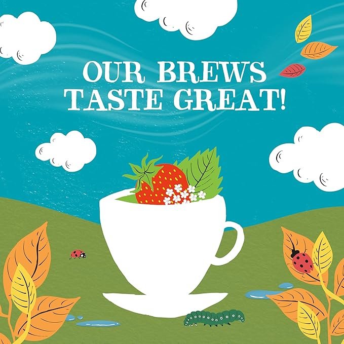 4 Clipper Tea Strawberry & Elderflower Herbal Tea – Caffeine Free, USDA Organic, Great Hot or Iced – Refreshingly Fruity, Natural, Fair & Delicious – 50 Tea Bags