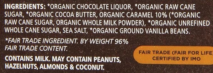 2 Equal Exchange Organic Chocolate Caramel Crunch with Sea Salt, 2.8-Ounce (Pack of 6)