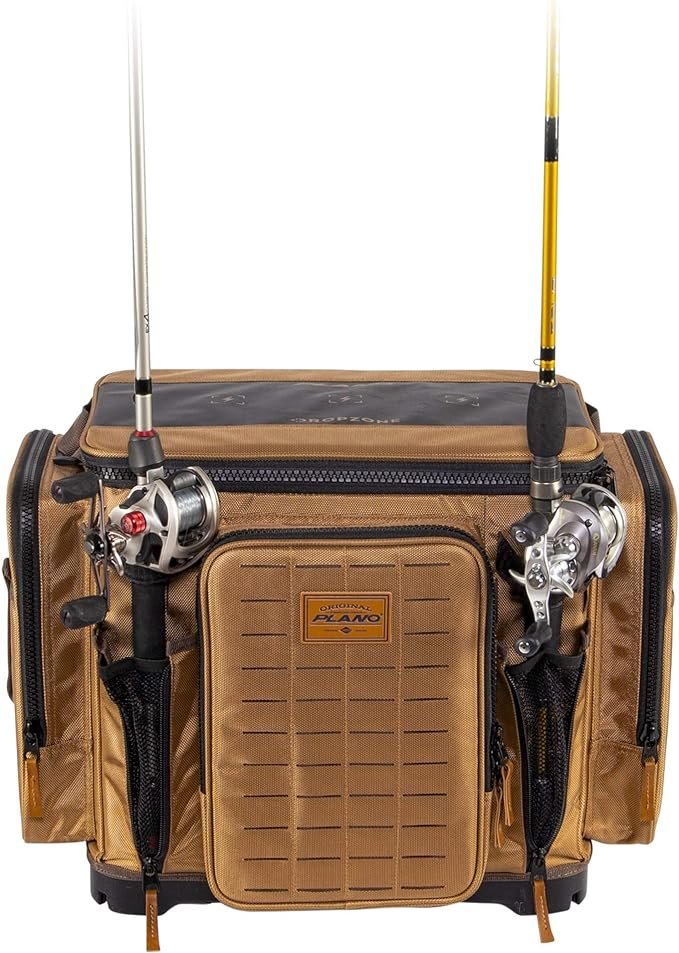 1 Guide Series Tackle Bag | High-Quality Tackle Storage with Stable Base and Convenient compartments, Khaki with Neutral Trim