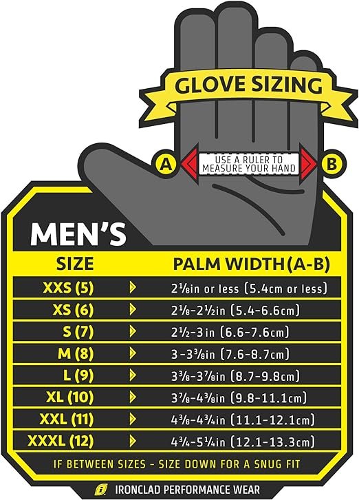 4 IronGrip Heavy Duty Gloves IG-04-L, Large