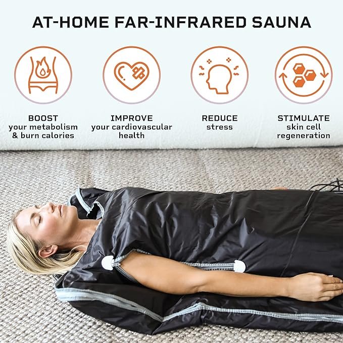 1 LifePro Portable Infrared Sauna Blanket for Fast Recovery - Infrared Blanket Sauna for Home Relaxation- A Relaxing Infrared Sauna Blanket for Detoxification