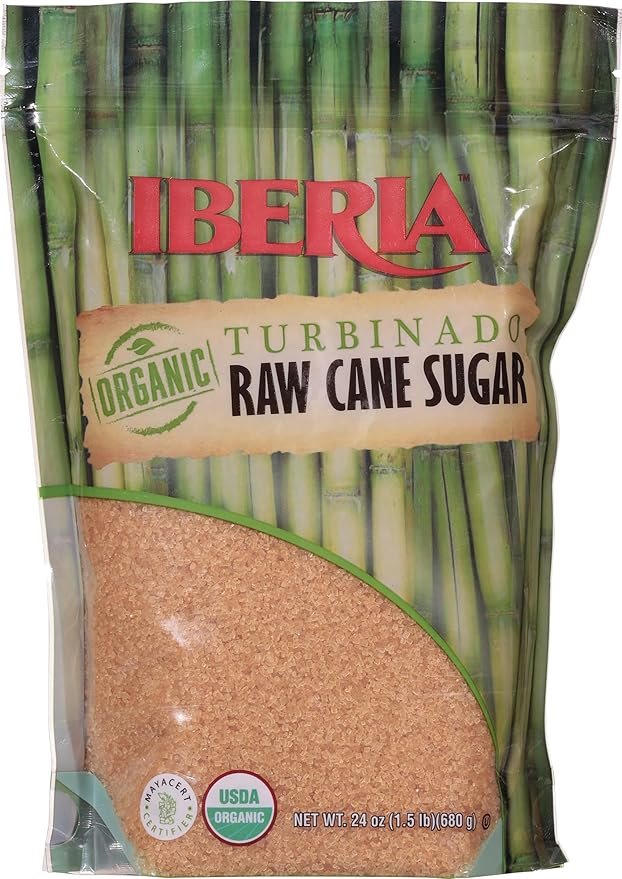1 Iberia Organic Turbinado Sugar, 1.5 lb. (Pack of 3)