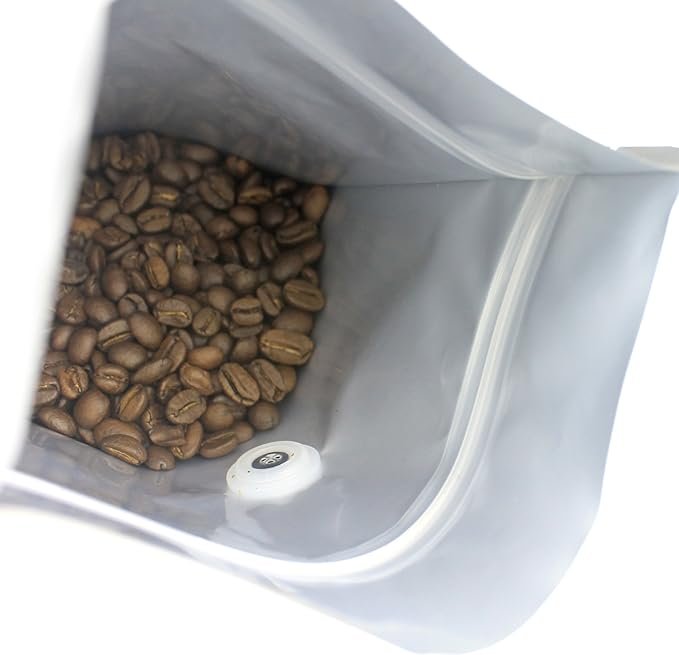 3 AweFoil Zipper Pouch Coffee Bag (50, Matte Black)