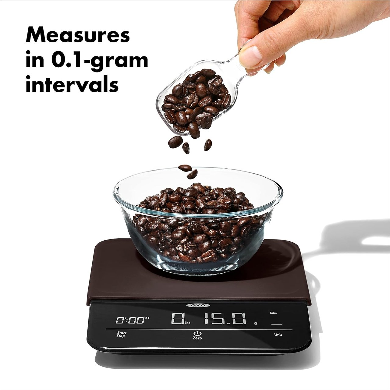 2 Black OXO Brew Coffee Scale with Timer, 6 Pound Precision
