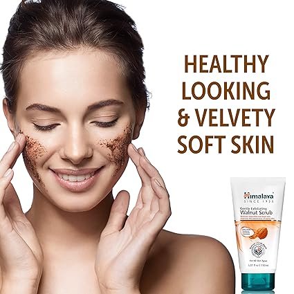 2 Himalaya Gentle Exfoliating Walnut Scrub for Deep Cleaning & Renewed Skin, 5.07 oz