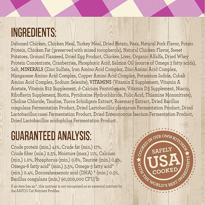 1 Merrick Purrfect Bistro Premium Grain Free Natural Dry Cat Food For Young Cats, Healthy Kitten Food Recipe - 4 lb. Bag
