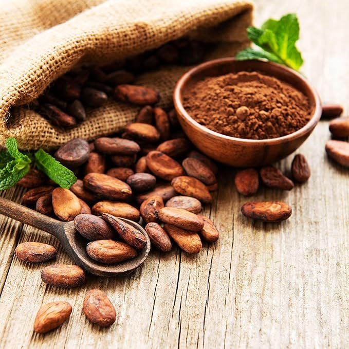 5 Yupik Organic Raw Cacao Beans, 2.2 lb, Vegan, Gluten-Free, Kosher, GMO-Free, Natural Dried Beans, Unroasted, Crunchy, No Sugar, Source of Fiber, Perfect to Make Chocolate, Ideal for Snacks & Baking
