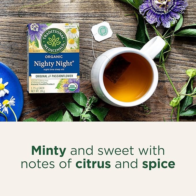 3 Traditional Medicinals NIGHTY NIGHT, 16 Tea Bags (Pack Of 6) 384 gram