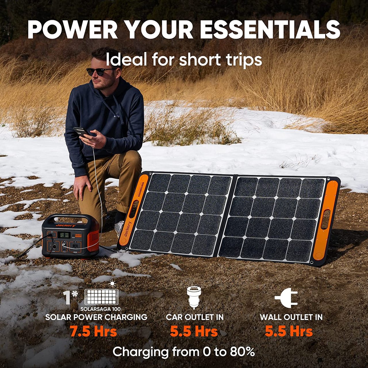 2 Renamed: Explorer 500 Portable Power Station by Jackery, 518Wh Lithium Battery Pack for Outdoor Activities and Travel, with 110V/500W AC Outlet (Solar Panel Not Included)