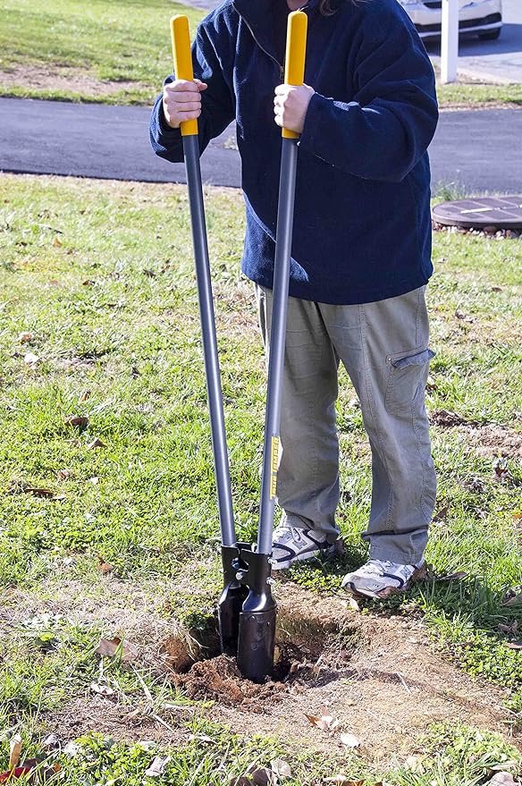 2 2704200 - Fiberglass Handle Post Hole Digger with Measurement Guide by True Temper