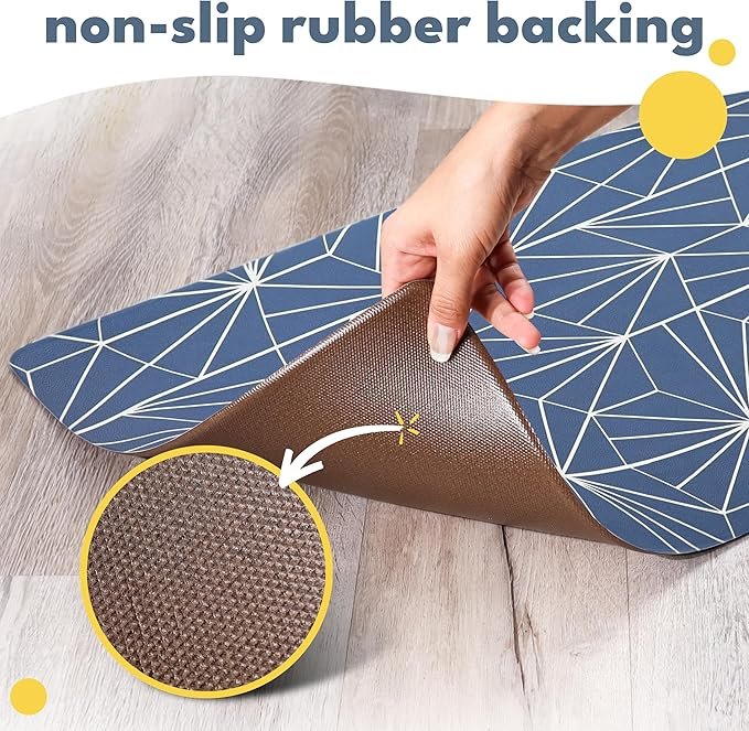 1 NALALAS Dog and Cat Mat for Dish, Food, Water Bowls | Stainproof, Washable & 100% Waterproof, Anti Slip, Non-Slip Food Placemat for Pets | Vegan Leather & Non Toxic | Easy to Clean | Size 16.5" x 28"