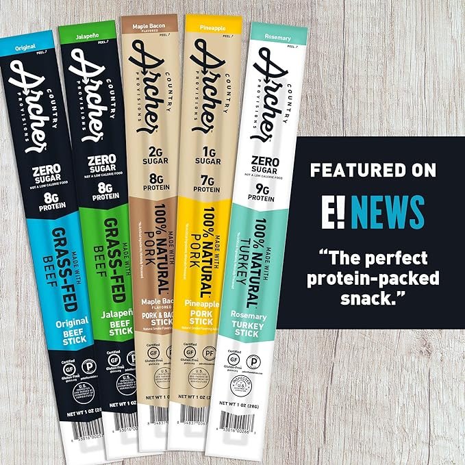 1 Revised Product Name: Country Archer Grass-Fed Beef Sticks - 5 Ounce, 28 Count