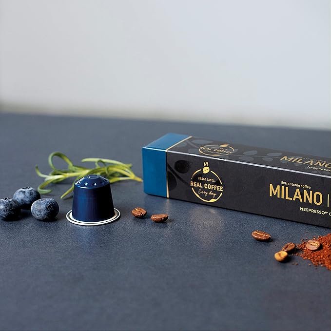1 Organico Italiano Espresso for Nespresso | 100 USDA Organic Aluminum Capsules | The Boldest Organic Espresso Worldwide! | 100% Nespresso Compatible Pods | Fairtrade
