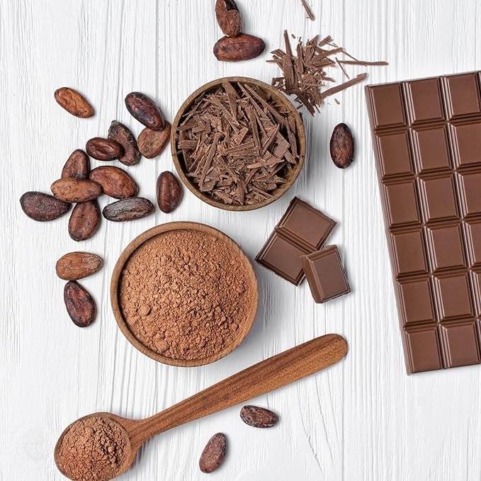 4 Yupik Organic Raw Cacao Beans, 2.2 lb, Vegan, Gluten-Free, Kosher, GMO-Free, Natural Dried Beans, Unroasted, Crunchy, No Sugar, Source of Fiber, Perfect to Make Chocolate, Ideal for Snacks & Baking