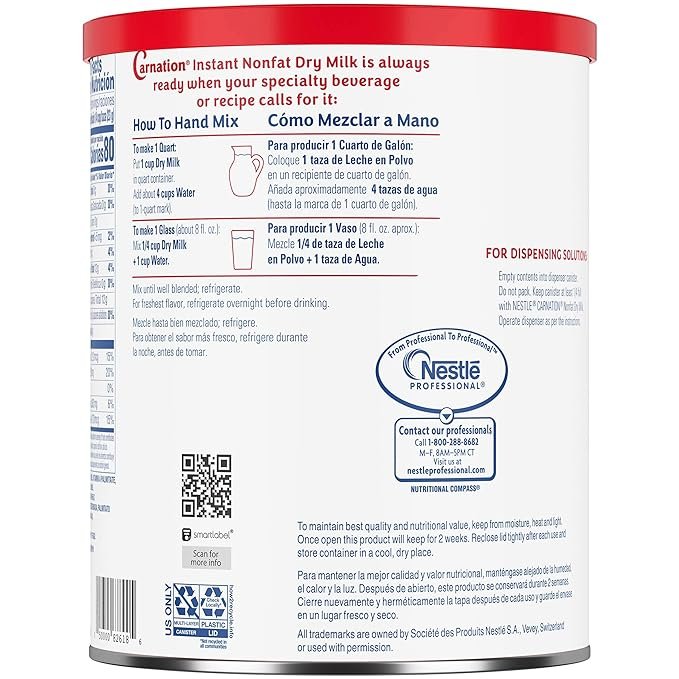 1 Carnation Dry Milk - 22.75 Ounce Can (Shelf-stable Powdered Dairy) - 1.42 Pound (1 Pack)