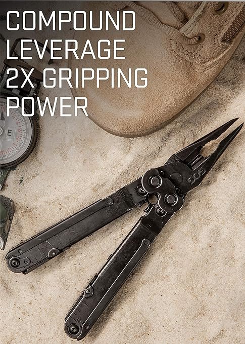 2 Product Name: EOD Multi-Tool B61N-CP - 18 Tools, Black Finish, Nylon Pouch, Enhanced Leverage