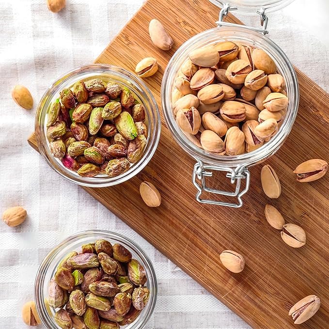 4 Yupik Organic Dry Roasted Salted Pistachios, In Shell, 2.2 lb, Gluten-Free, Kosher, Non-GMO, Vegan, Crunchy Nuts, Lightly Salted, Oil-Free, Source of Fiber, Protein Nuts, Healthy Snacks
