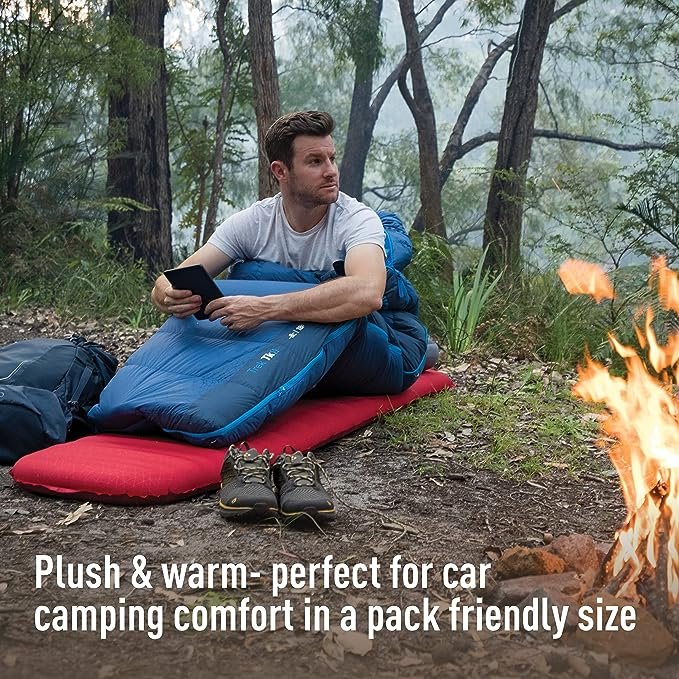 1 Summit Comfort Plus Self-Inflating Foam Sleeping Pad for Outdoor Rest