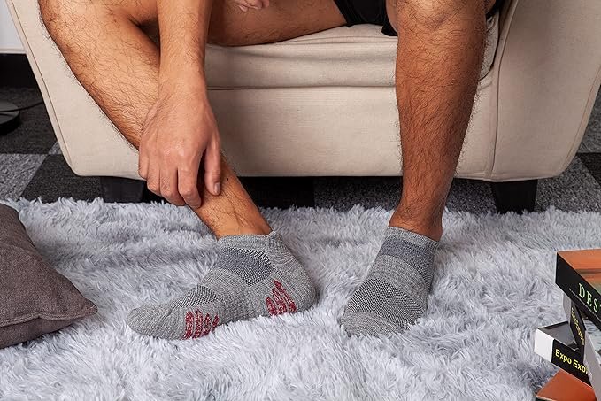 3 Men's Performance Cotton Ankle Socks