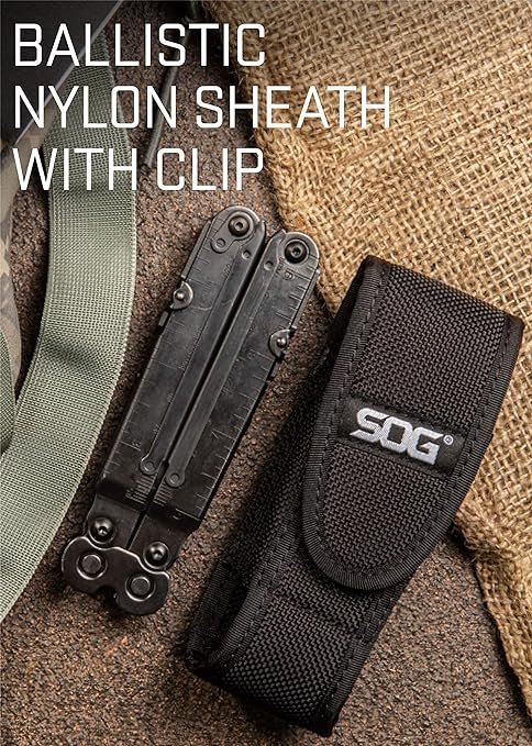 3 Product Name: EOD Multi-Tool B61N-CP - 18 Tools, Black Finish, Nylon Pouch, Enhanced Leverage