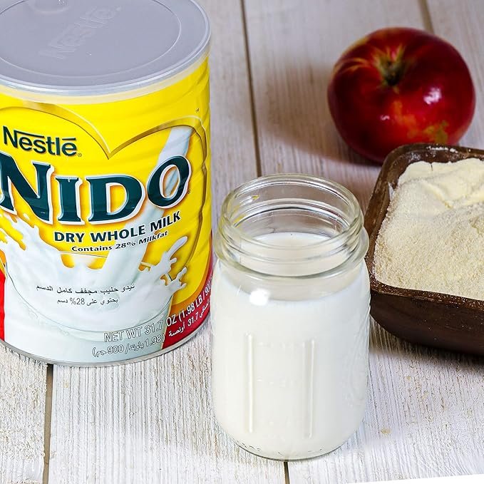 3 Holland-imported Nestle Nido Powdered Milk, Advanced Formula, Enriched with Essential Nutrients, Conveniently Prepared, Suitable for 12+ Months, 2-Pound Packaging