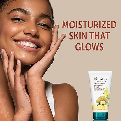 2 Himalaya Moisturizing Argan Oil Scrub to Soften Skin and Remove Dead Skin Cells, 5.07 Oz (150ml)