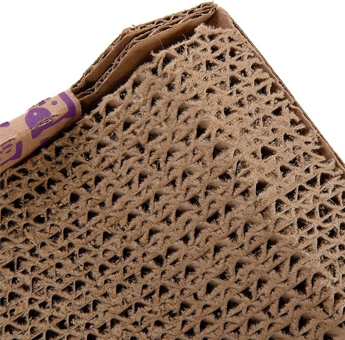 3 SmartyKat Super Scratcher Chaise Corrugated Cat Scratcher, Catnip Infusion Technology - Brown, One Size