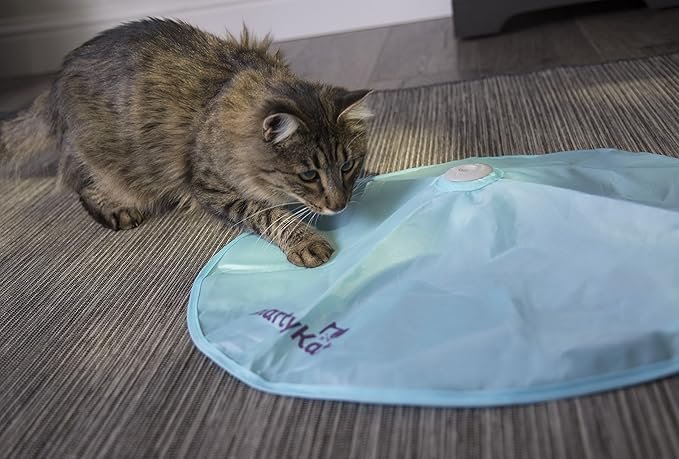 4 SmartyKat Hot Pursuit Electronic Concealed Motion Cat Toy, Battery Powered - Blue, One Size