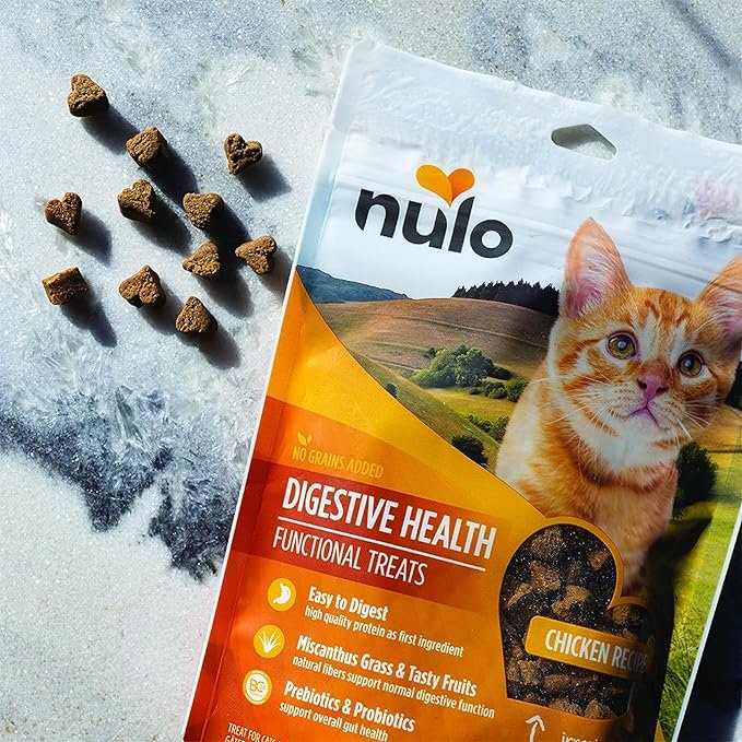 1 Nulo Digestive Health Functional Treats Grain-Free with BC30 Probiotic Chicken Recipe for Cats & Kittens 4oz